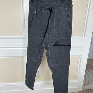 Adidas Men's Dark Gray Heavy Track Pants Joggers Sweatpants Small Heavyweight